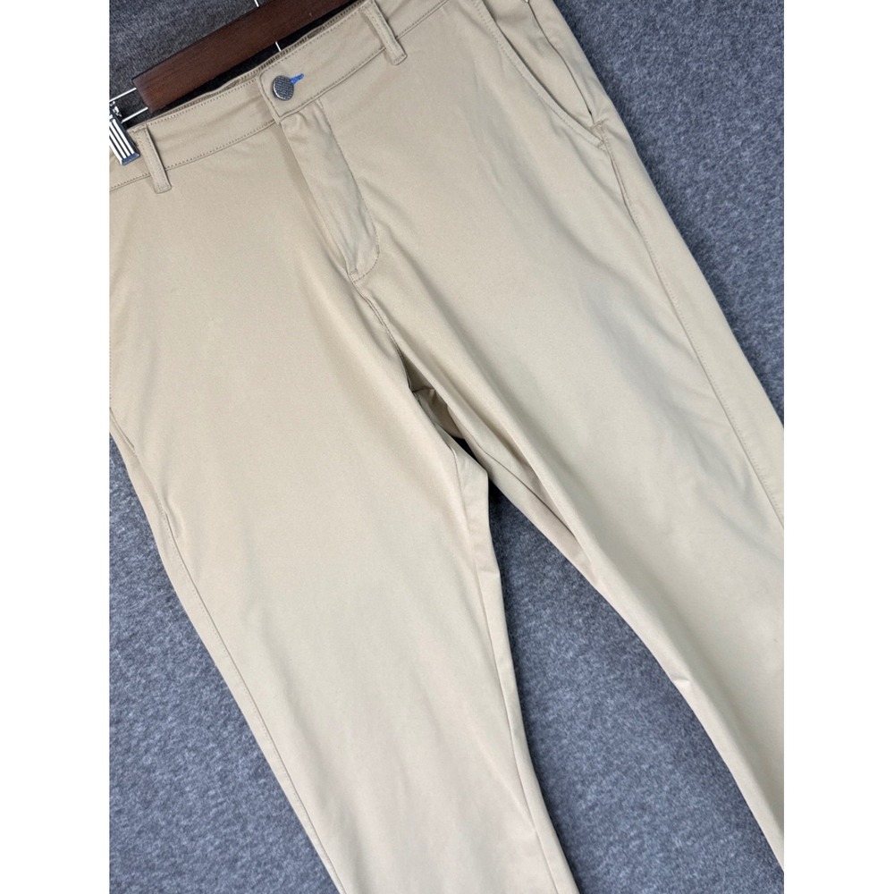 Twillory Performance Pants Mens 36x28 Trim Fit Khaki Golf Technical Fabric Chino